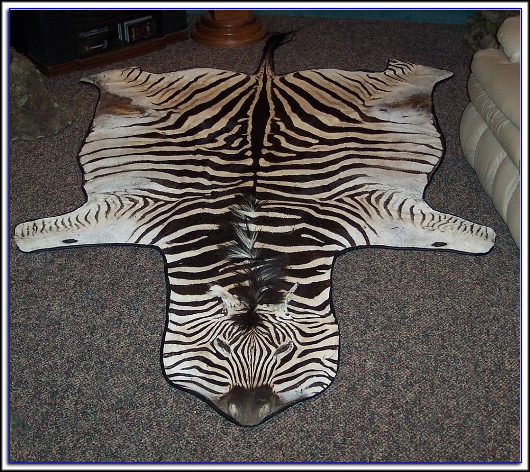 zebra rug real