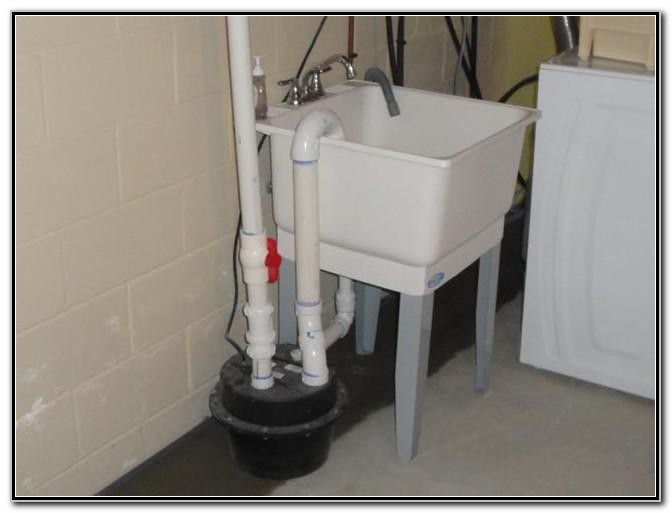 basement drain kitchen sink