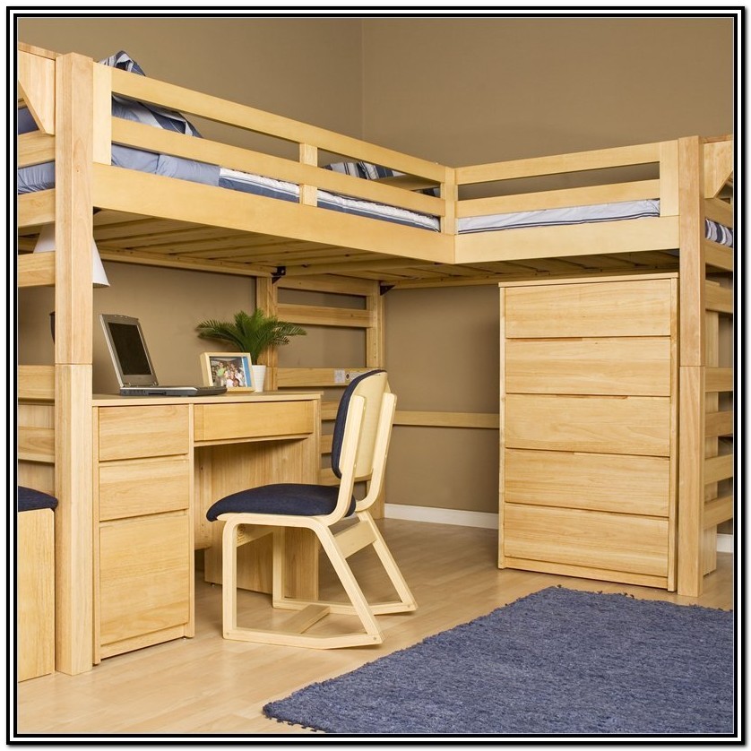 Loft Beds With Desk And Storage Plans Free - Bedroom : Home Decorating ...