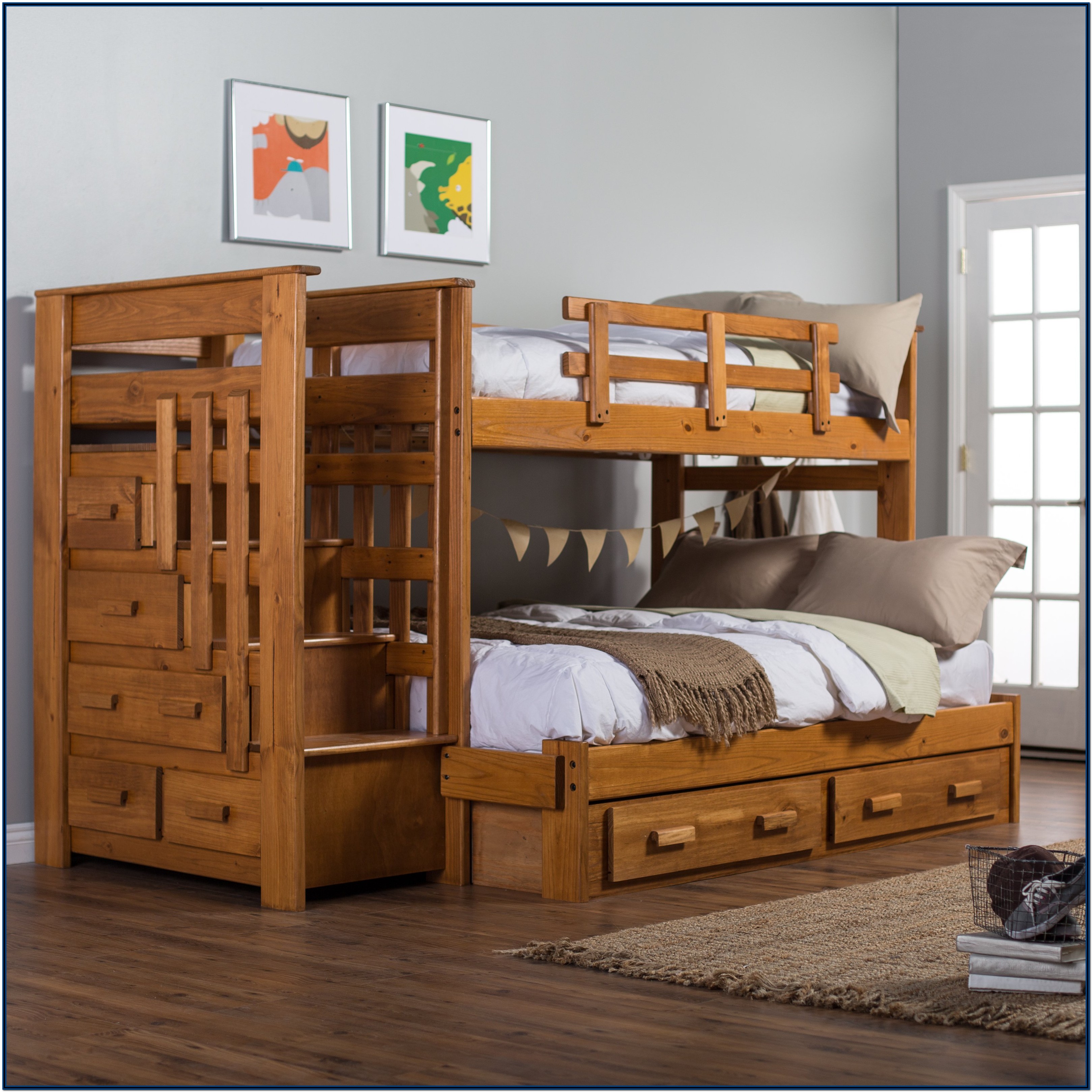 Twin Over Full Bunk Bed With Storage Plans - Bedroom : Home Decorating ...