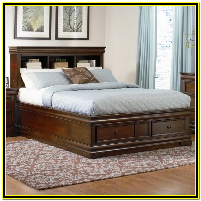 King Size Wooden Bed Frames With Drawers - Bedroom : Home Decorating ...