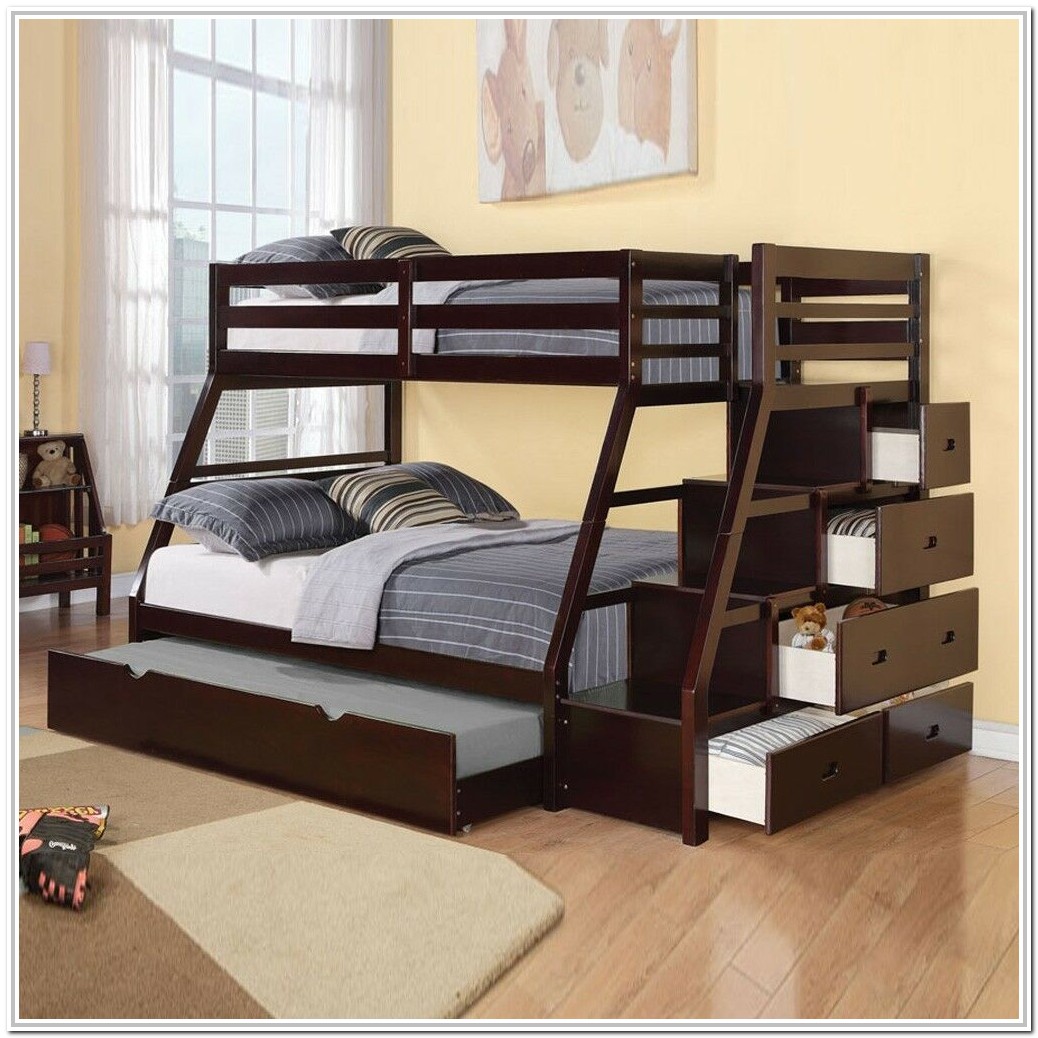 Full Over Twin Bunk Beds With Stairs - Bedroom : Home Decorating Ideas ...