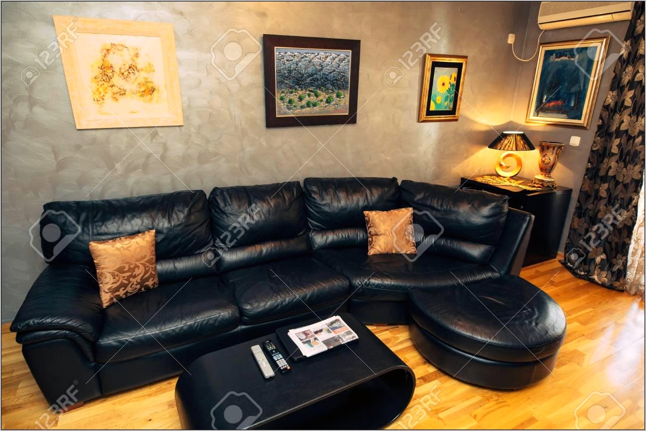 Black Leather Furniture Living Room Design Ideas - Living Room : Home ...