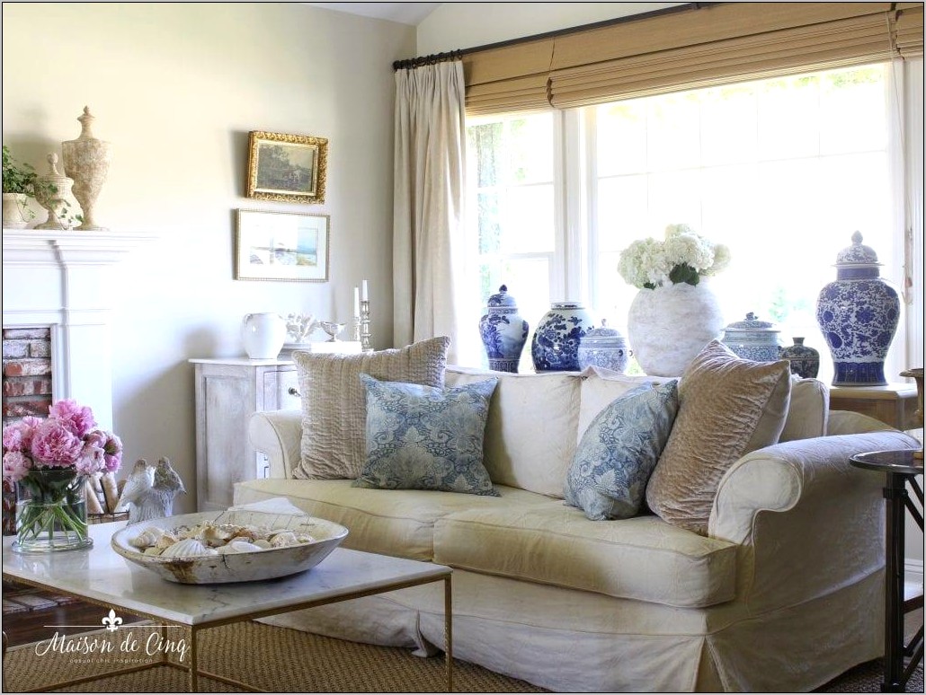 French Country Living Room Blue And Grey - Living Room : Home ...